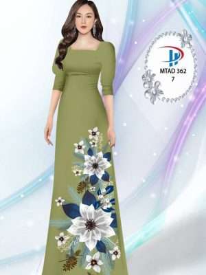 Vải Áo Dài Hoa In 3D AD MTAD362 47